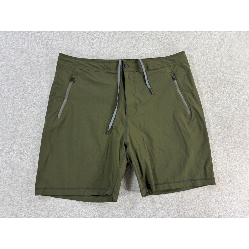 Mack Weldon Performance Tech Athletic‎ Shorts (Men's 2XL) Green - 7"